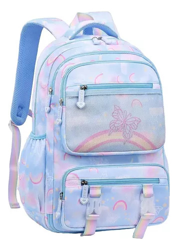 Mochila Butterfly Para Niñas, Guardería Y Escuela Primaria