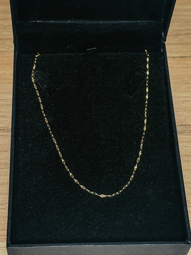 Cadena De Oro Italiano 10k Tipo Grano De Café 50 Cm, 2 Mm Dorado