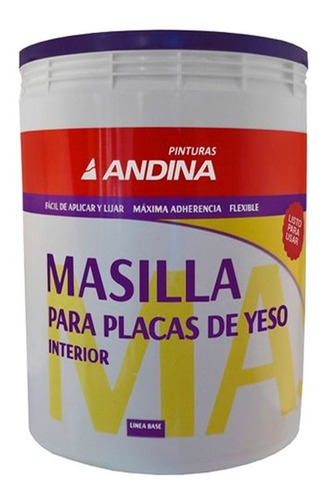 Masilla Placas De Yeso Andina 15 Kg