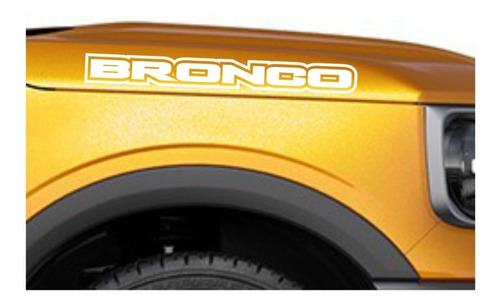 Sticker Para Costados De Cofre Compatible Con Bronco