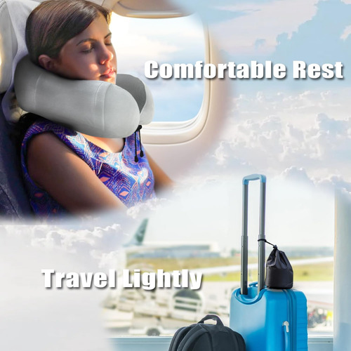 Almohada Cuello Especial Para Viajes Cojin Viscoelastico