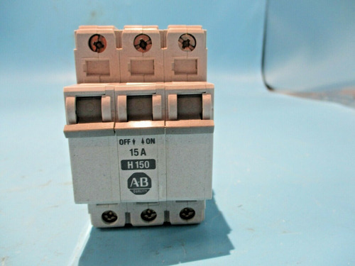 New Allen-bradley 1492-cb3h150 Ser.b 3 Pole 15a/amp Circ Ccg