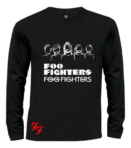 Camiseta Camibuzo Rock Foo Fighters Integrantes
