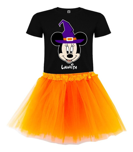 Disfraz Minnie Halloween Niña 2 Personalizado