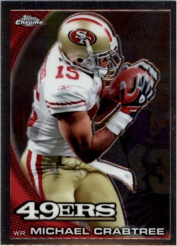 2010 Topps Chrome #c128 Michael Crabtree 49ers