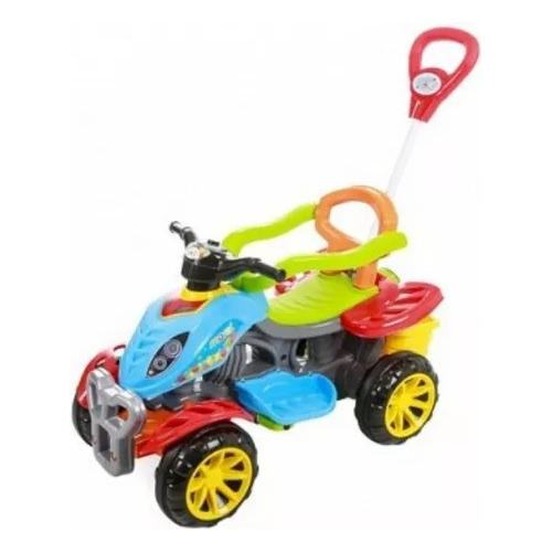 Carrinho De Passeio Quadri Infantil Empurrador Pedal Criança