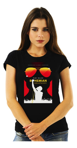 Polera Mujer Queen Bohemian Rhapsody Movie Poster Rock Impre