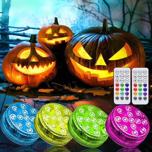 Luces Led Sumergibles Con Control Remoto Luz Impermeable D