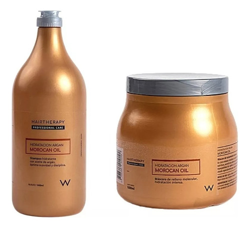 W Hair Therapy, Shampoo Y Mascara Morocan Oil X Kg ( Argan )