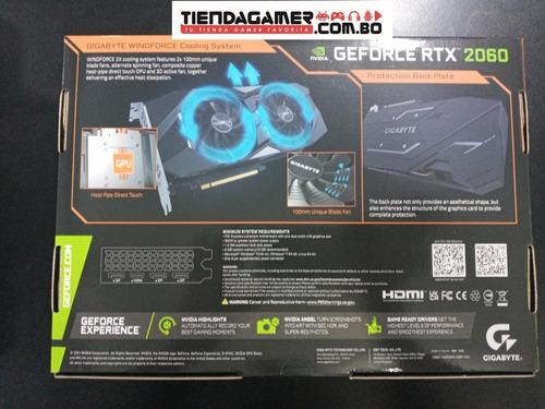 Imagen 6 de 8 de Tarjeta De Video Geforce Rtx 2060 Windforce Oc 12gb