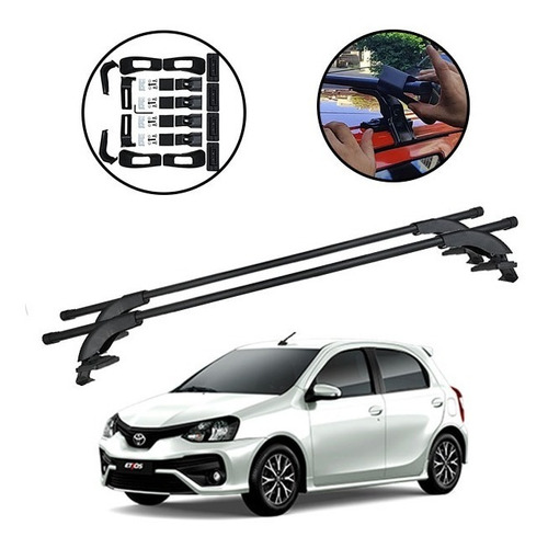 Barras Porta Equipaje Para Toyota Etios 4 Y 5 Ptas