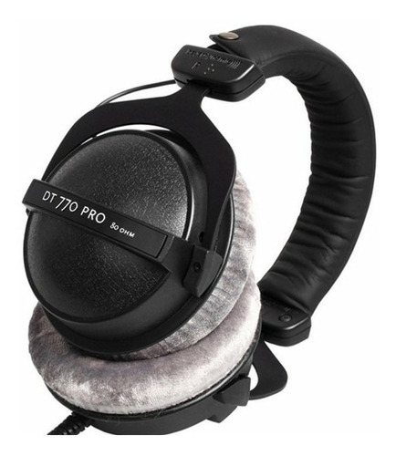 Auriculares Beyerdynamic Dt 770 Pro 80 Ohm Studio con garantía promocional, color negro