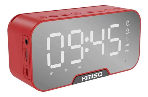 Despertador Parlante Kimiso K10 Usb Bluetooth Rectangular
