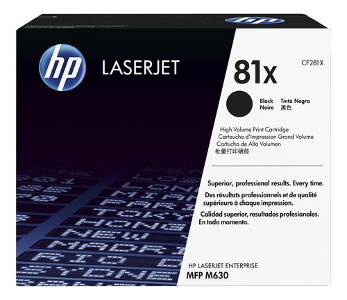 Cartucho De Toner Hp 81x Negro Laserjet Original