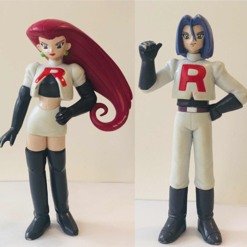 Figuras Pokemon Team Rocket Jessie O James Original Tomy C/u