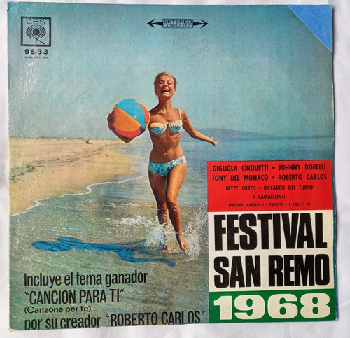 Roberto Carlos Johnny Dorelli San Remo 1968 Vinilo / Kktus