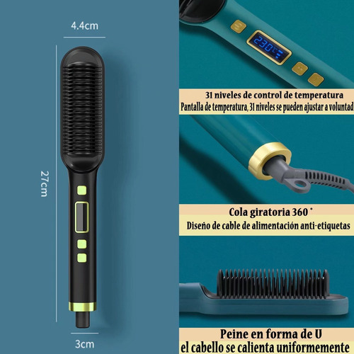 Cepillo For Planchar Alaciar El Cabello Liso Pinza 2 Es 1