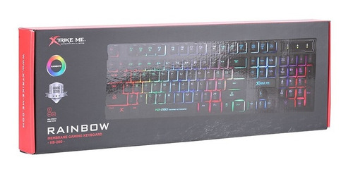 Imagen 4 de 5 de Teclado Gamer Xtrike Me Kb-208 Membrana Luz Rgb