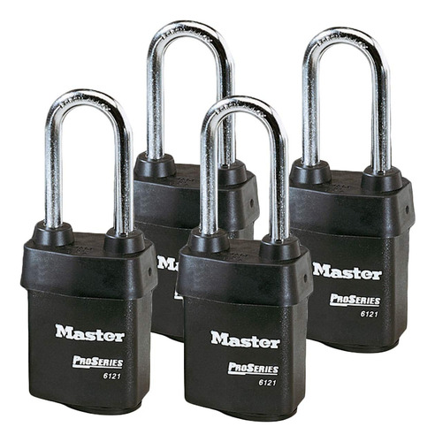 Master Lock - Cuatro (4) Candados De La Serie Pro De Alta Se