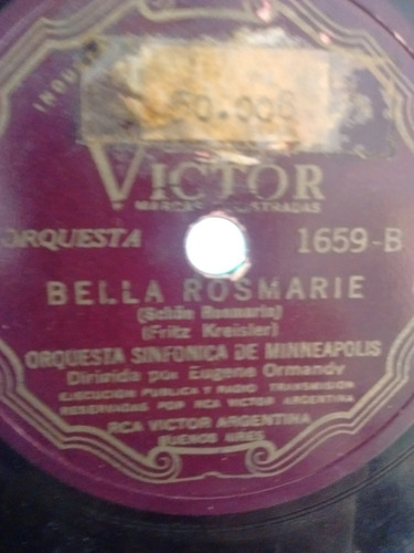 Orquesta Sinfonica Minneapolis Disco Pasta 1659 C23