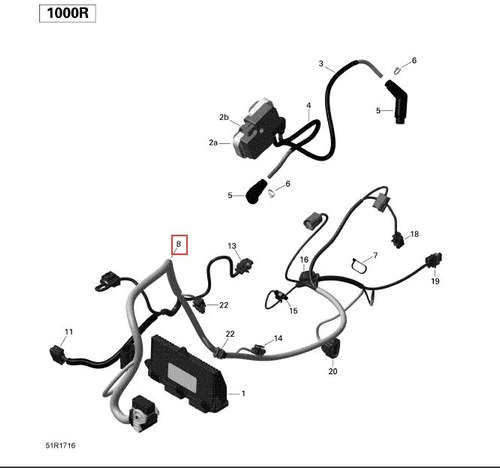 420666501 -  Chicote Eletrico Do Motor Can-am Maverick