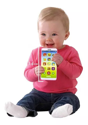 Telefone Celular Infantil Musical Baby Phone Rosa - Buba