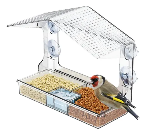 Comederos Para Pájaros Con Ventosas Fuertes, Casa De