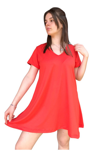 Vestido Bobo/evase De Modal Soft Super Amplios Talle Grande