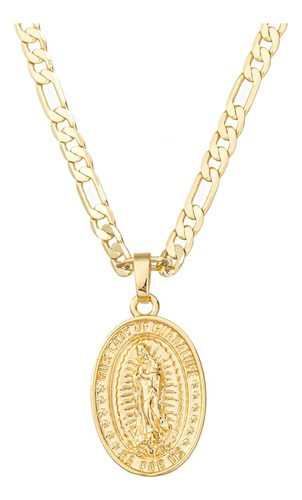 Kelistom Collar Con Colgante De La Virgen María Guadalupe Ch
