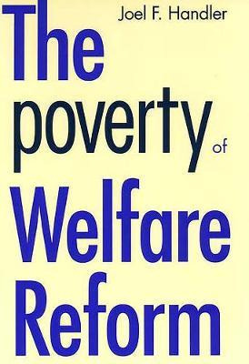 Libro The Poverty Of Welfare Reform - Joel F. Handler