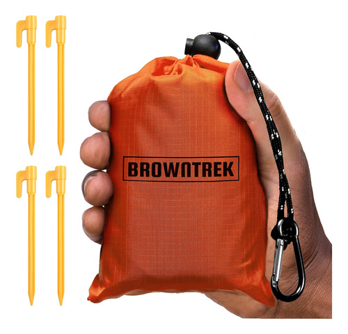 Browntrek Manta De Bolsillo  Manta De Picnic Compacta (60 X