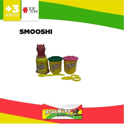 Imagen 4 de 8 de Smooshi Masa X 3 Potes Molde Animalitos Top Toys - Playking