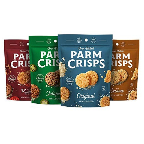 Parmcrisps 4 Count Paquete De La Variedad, 1,75 Onza Bolsas,