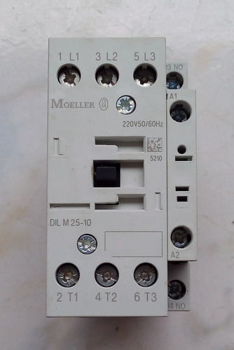Contactor tripolar 25 A 220 V 50/60 Hz Eaton Moeller Dilm25-10