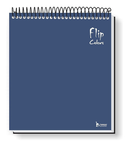 Caderno Para Canhoto 80 Fls 1 Matéria Azul Tamoio Flip Color