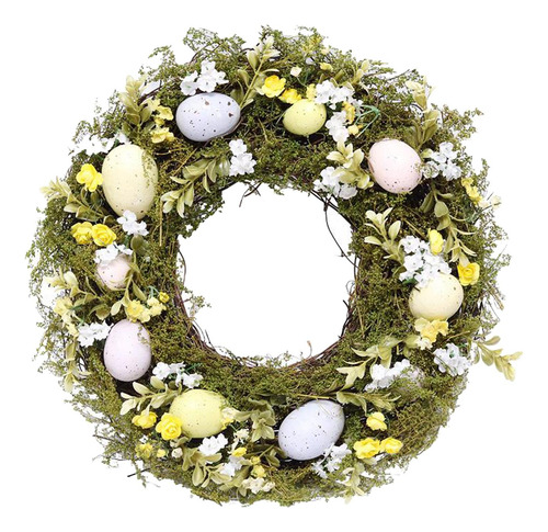 Simulación Huevo De Pascua Guirnalda Colgador Puerta