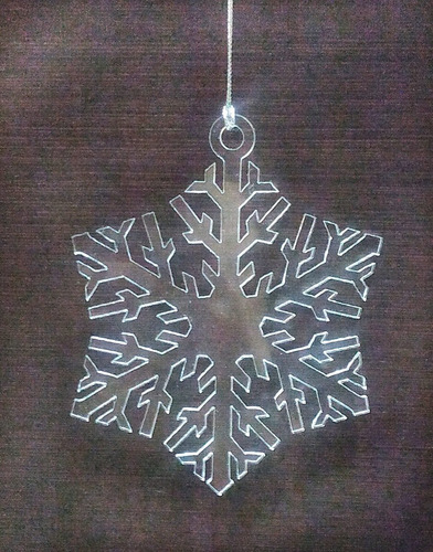 Imagen 3 de 5 de 12 Esferas Navideñas Acrilico Cristal Copo De Nieve Esfera