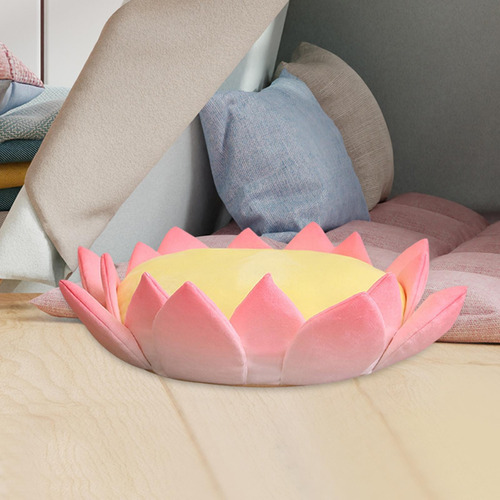Cojín De Flor De Loto Tatami Redondo Cojín De Piso 40cm