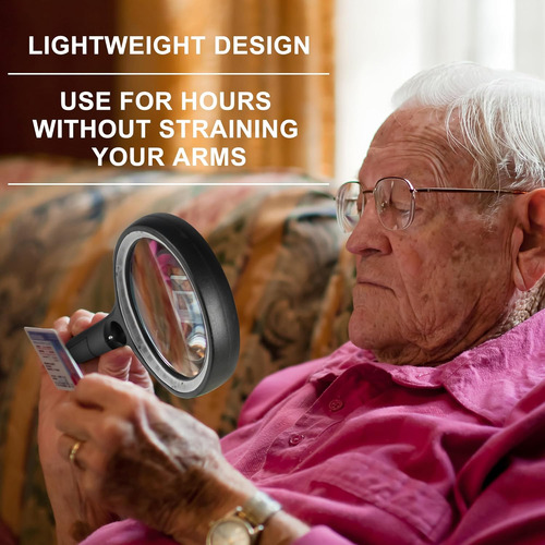 Lupa De Lectura Gaborish , Con Luces Led, 10x / 20x / 45x