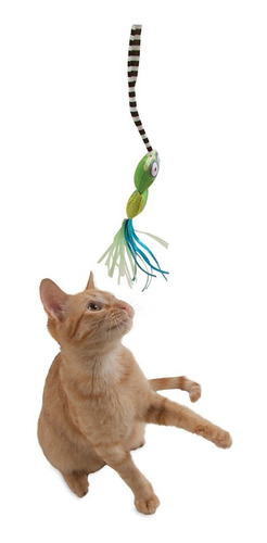 Imagem 3 de 4 de Brinquedo Interativo P/ Gato Fat Cat Catfisher Teasers Frog