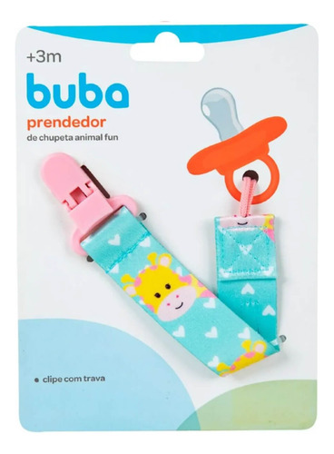 Fita Prendedor De Chupeta Bico Bebê Buba Com Fecho Trava Gir