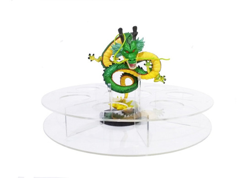 Figura De Shenlong 16cm + Base Acrílico Para Esferas 7.5cm