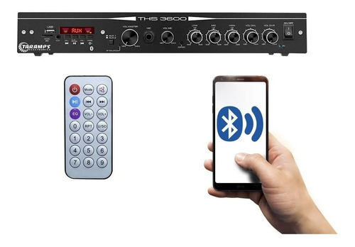 Receiver Taramps Ths 3600  Bluetooth - Aux - Usb - Micro Sd