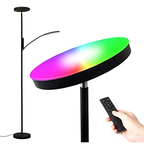 Smart Rgb Led Floor Lamp, Corner Floor Lamps Tall Stand...