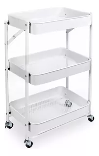 Carrito Organizador Plegable Estantes Ruedas Carro Cocina !