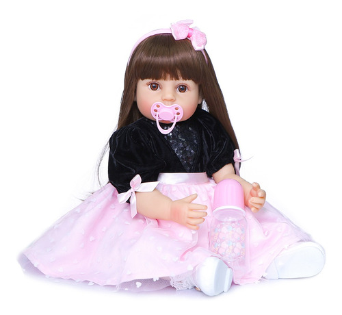 Imagen 2 de 7 de Decdeal - Muñeca De Silicona Para Bebé (55,8 Cm)