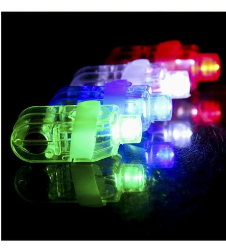 Anillos Luz Led Luminoso Laser 12 Pz Fiesta Cumple