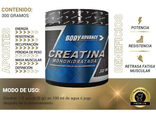 Pack Volumen. Whey Protein 3 Kg ( Proteína Pura ) + Bcaa 120 Comprimidos + Creatina 200 Gr. Body Advance