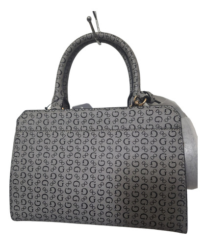 Bolsa Guess Ophelea Gris Con Logos Negros