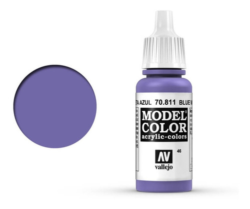 Imagen 1 de 5 de Vallejo Model Color Violeta Azul 70811 Plastimodelismo 17ml